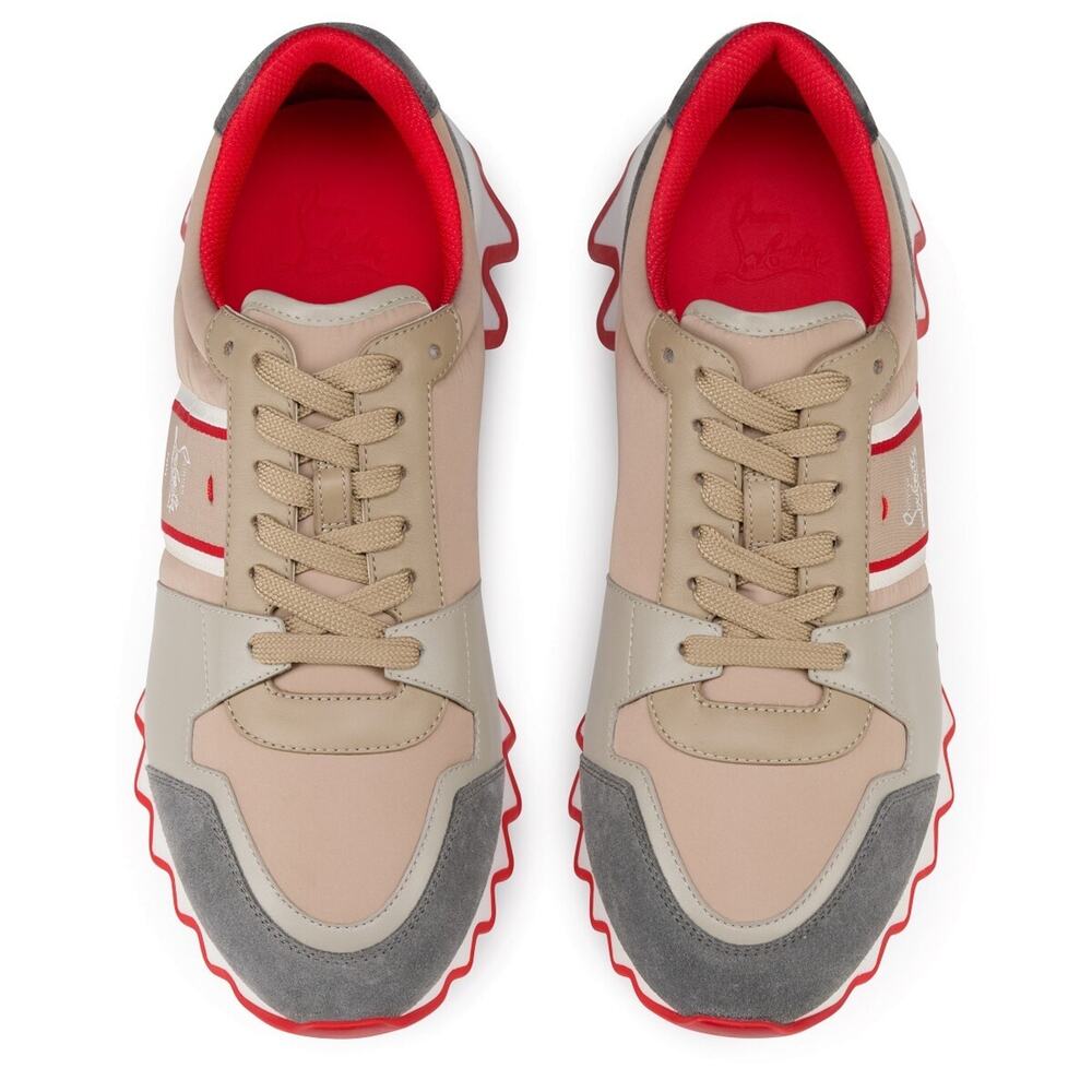 Christian Louboutin Nastroshark Donna Flat Saharienne Platform Lowtop Sneaker 38 - Picture 7 of 14